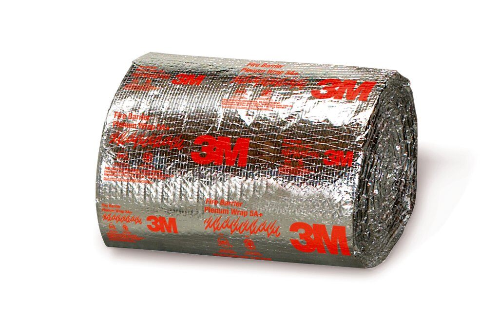 Fire Barriers 3M FM-PW-1/2X24X50 Fire Barrier Plenum Wrap 5A+ 1/2 in x 24 in x 50 Ft Roll