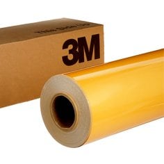 Graphic Film 3M 680CR64-1-1/2-SC3 Removable Reflective Graphic Film With Comply Adhesive & Premask 680CR-64 Gold (1.5 Inch x 50 Yards)