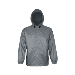 Viking BT Elements 240G-M  ~  Unisex Waterproof Hooded Jacket in Gray (Medium) - Ariba Safety