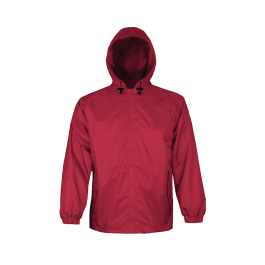 Viking BT Elements 240R-S  ~  Unisex Waterproof Hooded Jacket in Red (Small) - Ariba Safety