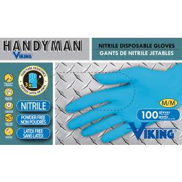 Open Road Handyman 34603L  ~  Nitrile Disposable Gloves - Ariba Safety