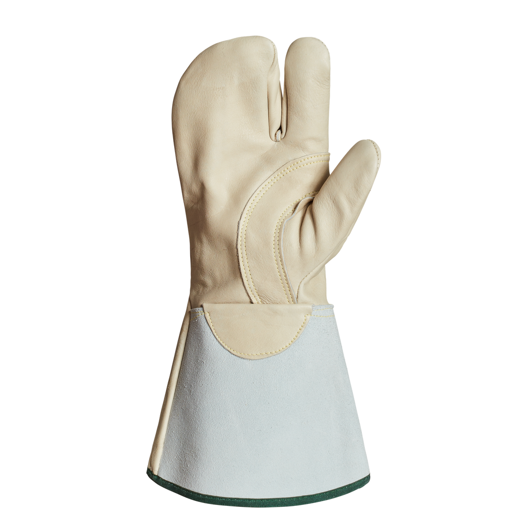 Reusable Gloves Superior Glove 361DLXFTLL Deluxe Lineman 1 Finger Mitt with 6 Inch Reflective Cuff - Thinsulate Lined (Large)
