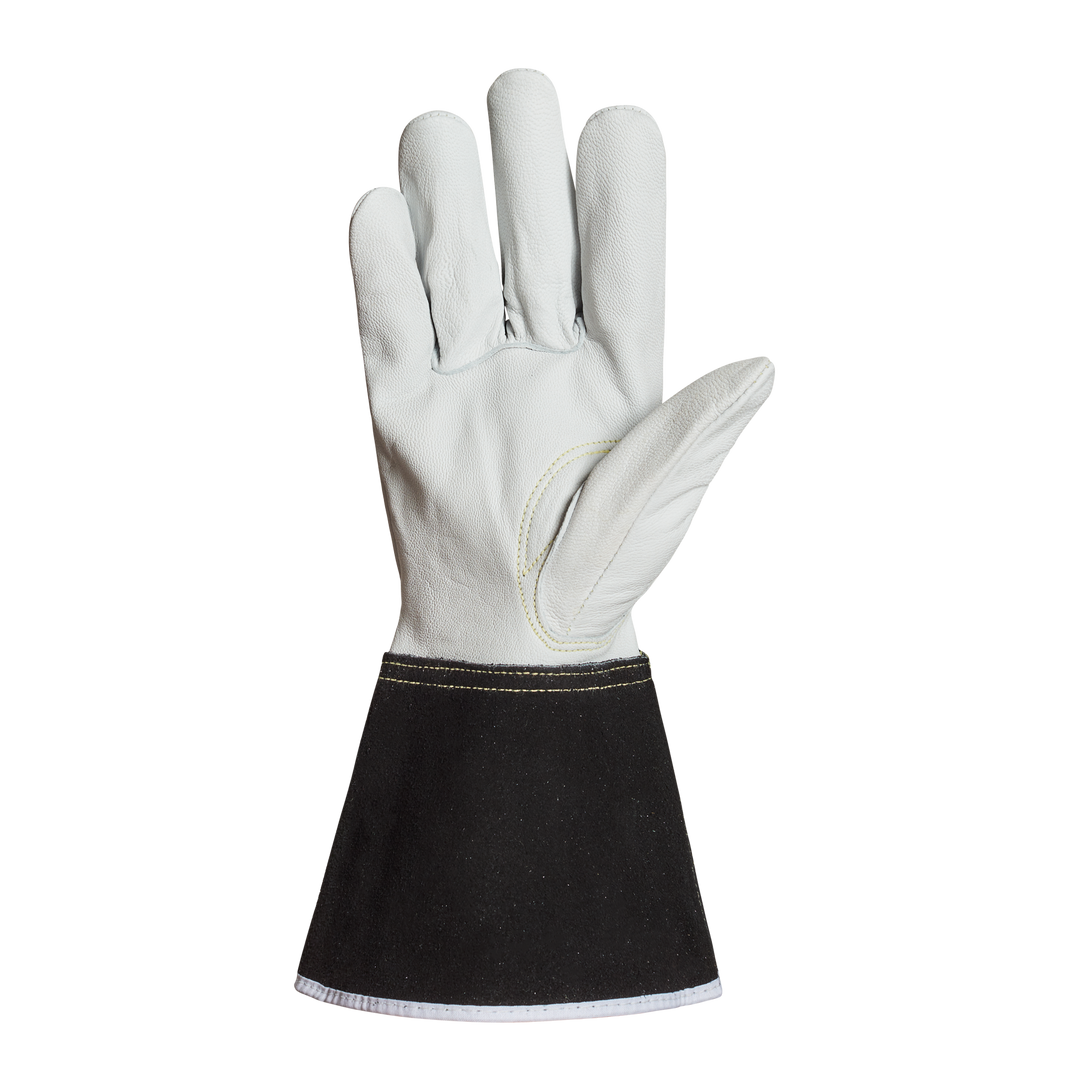 Reusable Gloves Superior Glove 370CTIGM Tig Welding Gloves Goatskin leather Kevlar Sewn - 4 Inch Split Cuff (Medium)
