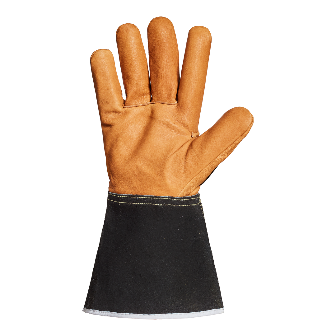 Superior Glove 375KGVBXS Endura Oilbloc Goatskin Glove Blended Kevlar Lined Tpr Back 4In Cuff ANSI A4