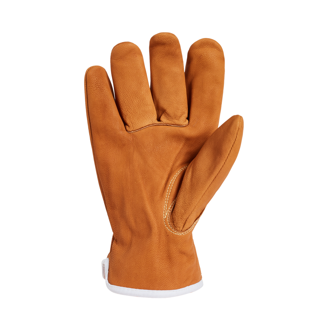 Superior Glove 378CXGOB-XL Glove Oil Bloc Goat Skin Leather Glove With Kelvar Steel & Poly Liner ANSI A9 Cut