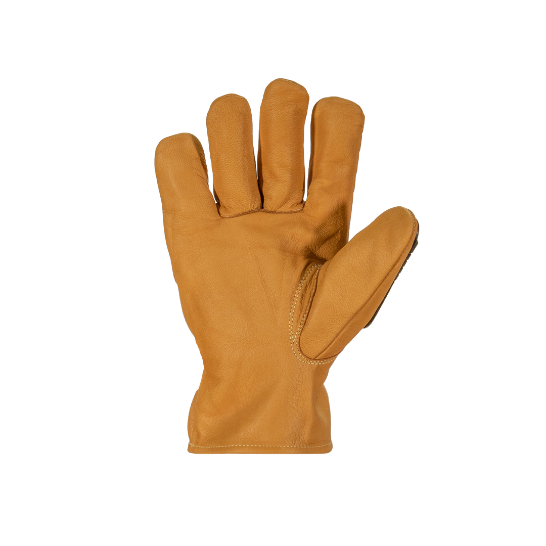 Superior Glove 378GCXVBXXXL Glove - Endura Oilbloc Grain Goat Driver Kevlar/Steel Lined Tpr Backing ANSI A9 Cut