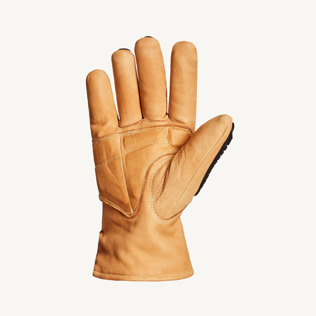 Superior Glove 378KGTVBL Oilbloc Endura Goatskin Drivers Gloves Blended Kevlar & Thinsulate Lined Tpr Back Ansi A5 Cut Superior
