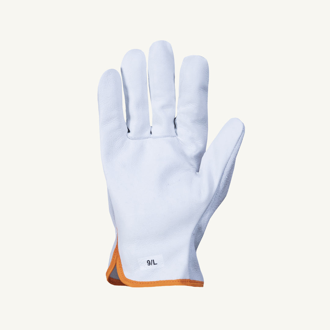 Superior Glove 378SBXL Endura Cowgrain Drivers Gloves Wing Thumb Split Leather Back