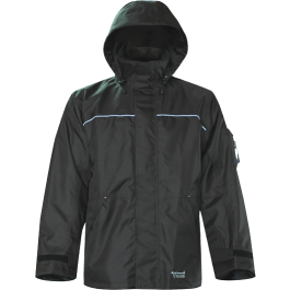 Viking Thor 3910JB-S  ~  Professional 300D Waterproof/Breathable 300 Denier Jacket in Black (Small) - Ariba Safety