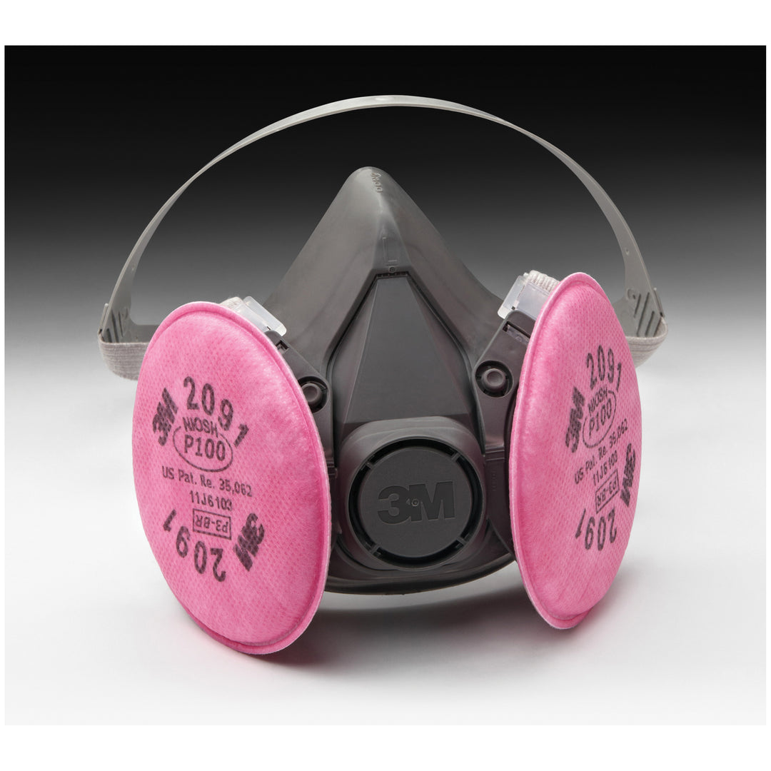 Respirator Assembly 3M 6391 Half Facepiece Respirator Assembly with Particulate Filters (Large)