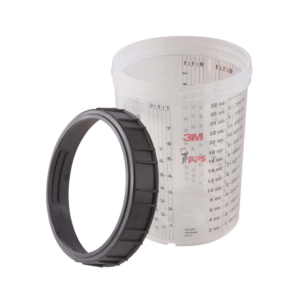 PPS Parts 3M 16023 Paint Prep System Large Cup & Collar 28 Oz. (850 ml)