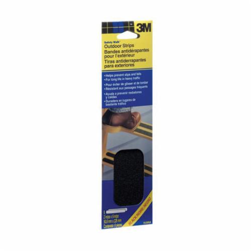 Safety Tapes 3M 7639NA Slip Resistant Tread 610B-T2X9 General Purpose Indoor & Outdoor Black (2 Inch x 9 Inch) 6/Pack