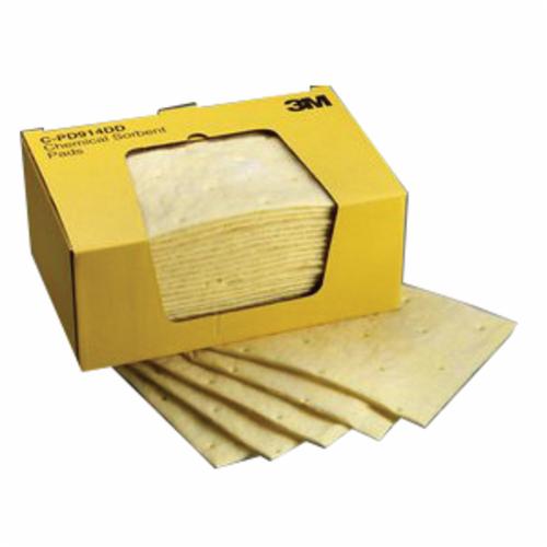 Sorbent Pads 3M C-PD914DD Chemical Sorbent Pad High Capacity 25 Pads Per Box 6 Box