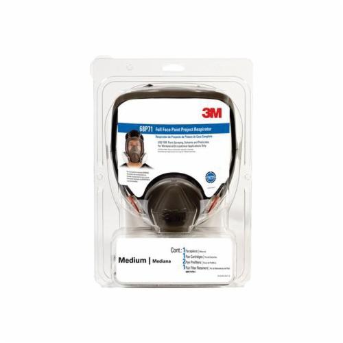 Fullface Respirators 3M 69P71P1-DC Full Face Paint Project Reusable Respirator in Black (Large)