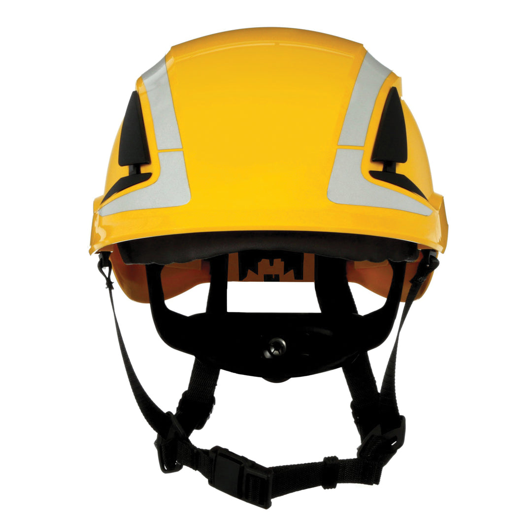3M X5002X-ANSI 3M SecureFit X5000 Series Safety Helmet X5002X-ANSI Yellow with Scotchlite Reflective Material 4/Case 3M 7100175555