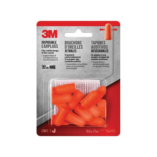 3M 92050H4-DC 3M Disposable Earplugs 92050H4-DC-R 32 dB NRR Assorted Colours 4 Pairs/Pack 8 Packs/Case 3M 7100166164