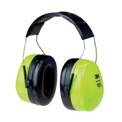 Communications 3M H10AHV Peltor Optime 105 Over-The-Head Earmuffs H10A Hv Black / Green