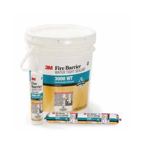 Fire Barriers 3M FB3000-4.5GAL Fire Barrier Water Tight Sealant 3000 Wt 4.5 Gallon Pail