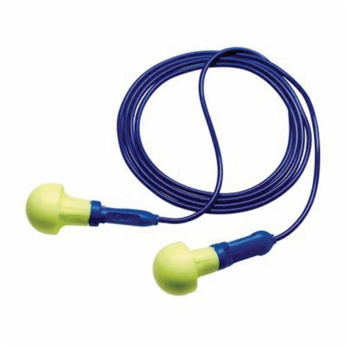 Corded Ear Plugs 3M 318-3000 E-A-R Push-ins Metal Detectable Corded Earplugs Yellow/Blue