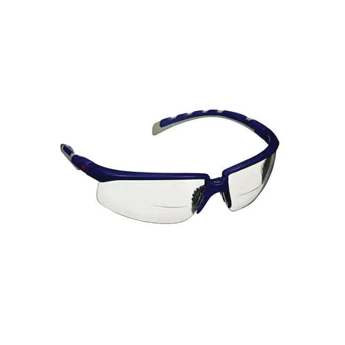 3M 7100222135 3M Solus 2000 Series Readers Safety Glasses Blue/Gray Temples, Clear Reader +2.5 Anti-Fog/Anti-Scratch lens 3M 7100222135
