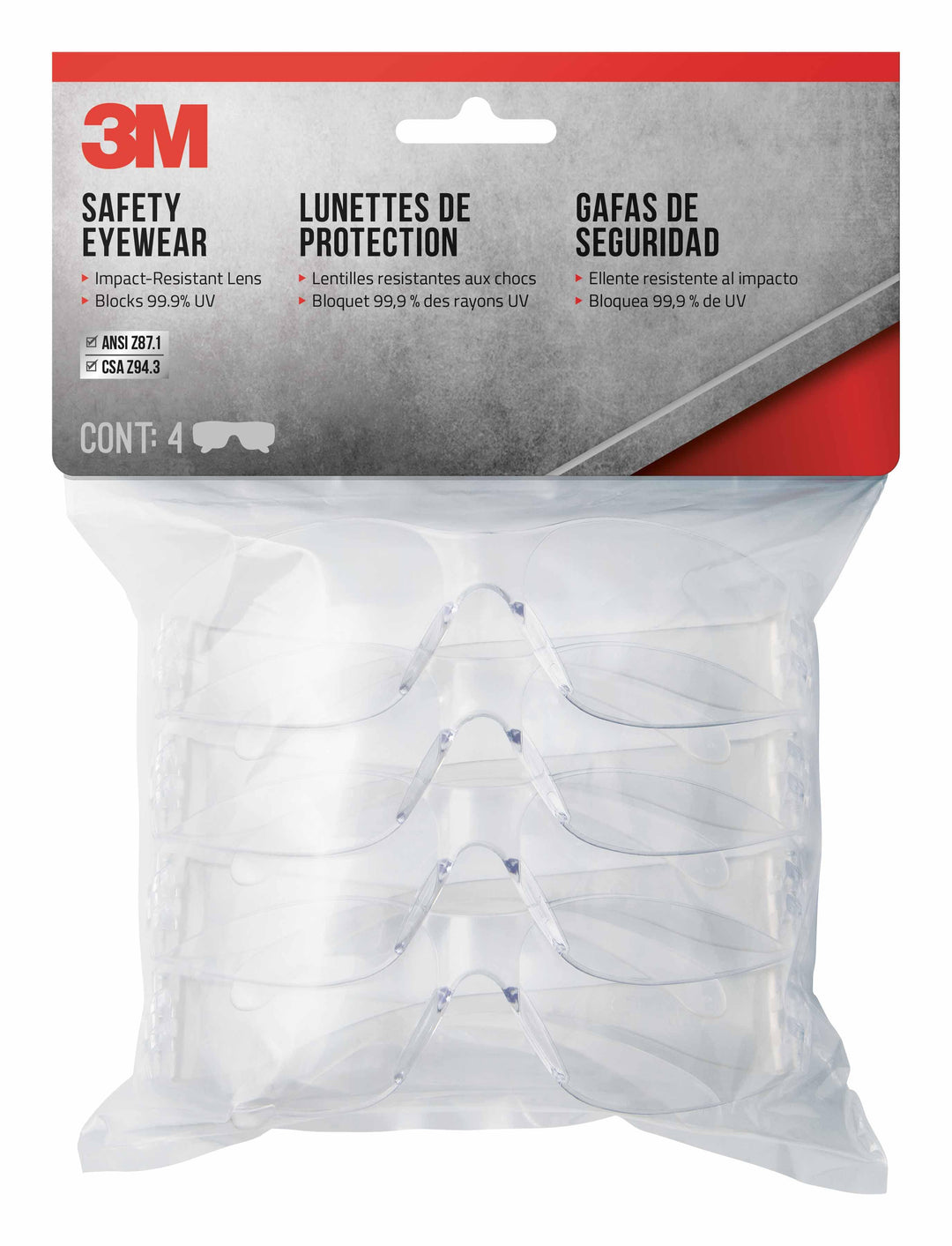 3M 90953H4-DC 3M Polycarbonate Safety Eyewear 90953x 3M 7100227088