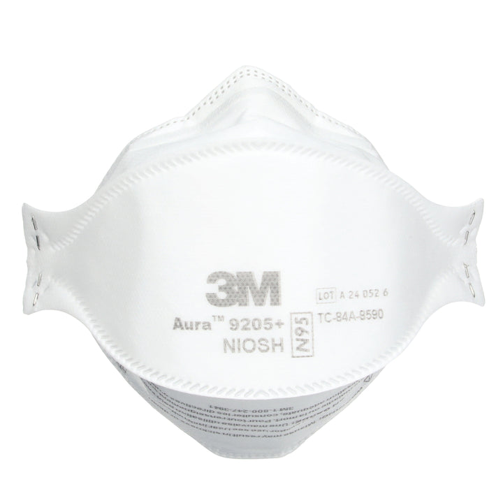 3M Aura 9205+  ~  Healthcare N95 Particulate Respirator 9205+ | Ultra-Lightweight Three-Panel Flat-Fold Design | NIOSH Approved | Box of 20 Units 7100232219 - Ariba Safety