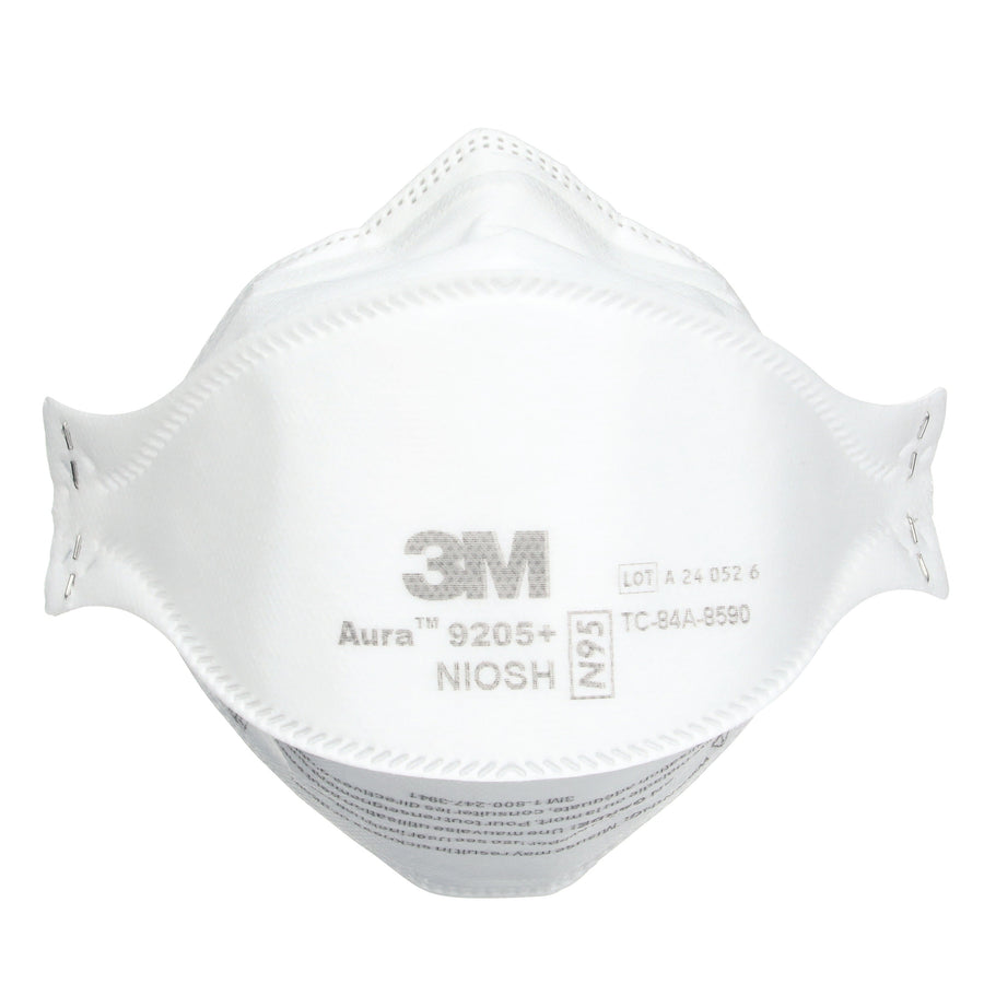 3M Aura 9205+  ~  Healthcare N95 Particulate Respirator 9205+ | Ultra-Lightweight Three-Panel Flat-Fold Design | NIOSH Approved | Box of 20 Units 7100232219 - Ariba Safety