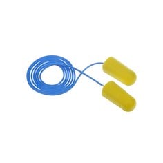 Corded Ear Plugs 3M 312-1223 E-A-R Taperfit 2 Corded Earplugs Regular Yellow