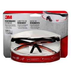 3M 47090H1-DC 3M Performance Eyewear 47090H1-DC Black & Red Frame Clear Anti-fog Lens 4/Case 3M 7100153543