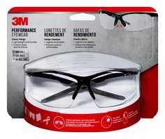 3M 47071H1-DC 3M Performance Eyewear 47071H1-DC Classic Design Black & Grey Frame Clear Anti-fog Lens 4/Case 3M 7100166636