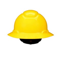 3M H-802SFR-UV 3M SecureFit Full Brim Hard Hat H-802SFR-UV Yellow 4-Point Pressure Diffusion Ratchet Suspension with UVicator 20/Case 3M 7100240029