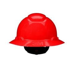 3M H-805SFR-UV 3M SecureFit Full Brim Hard Hat H-805SFR-UV Red 4-Point Pressure Diffusion Ratchet Suspension with Uvicator 20/Case 3M 7100240013