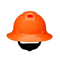 3M H-806SFR-UV 3M SecureFit Full Brim Hard Hat H-806SFR-UV Orange 4-Point Pressure Diffusion Ratchet Suspension with Uvicator 20/Case 3M 7100239992