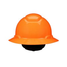 3M H-807SFR-UV 3M SecureFit Full Brim Hard Hat H-807SFR-UV Hi-Vis Orange 4-Point Pressure Diffusion Ratchet Suspension with UVicator 20/Case 3M 7100240033