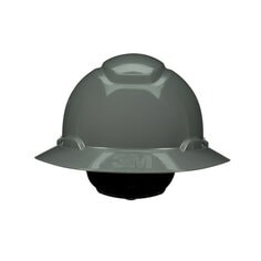 3M H-808SFR-UV 3M SecureFit Full Brim Hard Hat H-808SFR-UV Grey 4-Point Pressure Diffusion Ratchet Suspension with UVicator 20/Case 3M 7100240025