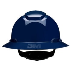 3M H-810SFR-UV 3M SecureFit Full Brim Hard Hat H-810SFR-UV Navy Blue 4-Point Pressure Diffusion Ratchet Suspension with UVicator 20/Case 3M 7100240037