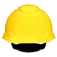 3M H-702SFV-UV 3M SecureFit Hard Hat H-702SFV-UV Yellow Vented 4-Point Pressure Diffusion Ratchet Suspension with UVicator 20/Case 3M 7100239986