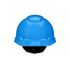 3M H-703SFR-UV 3M SecureFit Hard Hat H-703SFR-UV Blue 4-Point Pressure Diffusion Ratchet Suspension with UVicator 20/Case 3M 7100239987