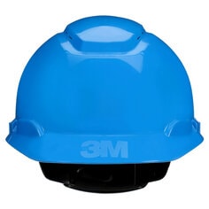 3M H-703SFV-UV 3M SecureFit Hard Hat H-703SFV-UV Blue Vented 4-Point Pressure Diffusion Ratchet Suspension with UVicator 20/Case 3M 7100239988