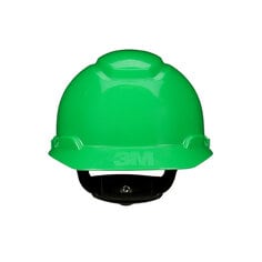 3M H-704SFR-UV 3M SecureFit Hard Hat H-704SFR-UV Green 4-Point Pressure Diffusion Ratchet Suspension with UVicator 20/Case 3M 7100239994