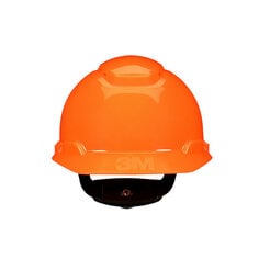 3M H-707SFV-UV 3M SecureFit Hard Hat H-707SFV-UV Hi-Vis Orange Vented 4-Point Pressure Diffusion Ratchet Suspension with UVicator 20/Case 3M 7100240009