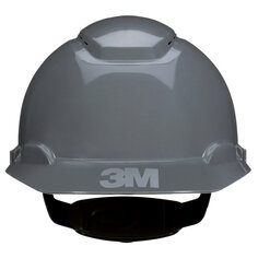 3M H-708SFV-UV 3M SecureFit Hard Hat H-708SFV-UV Grey Vented 4-Point Pressure Diffusion Ratchet Suspension with UVicator 20/Case 3M 7100239990