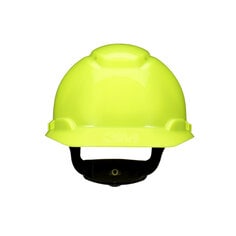 3M H-709SFV-UV 3M SecureFit Hard Hat H-709SFV-UV Hi-Vis Yellow Vented 4-Point Pressure Diffusion Ratchet Suspension with Uvicator 20/Case 3M 7100239995