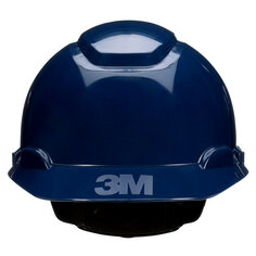 3M H-710SFV-UV 3M SecureFit Hard Hat H-710SFR-UV Navy Blue 4-Point Pressure Diffusion Ratchet Suspension with UVicator 20/Case 3M 7100239996