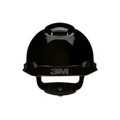 3M H-712SFR-UV 3M SecureFit Hard Hat H-712SFR-UV Black 4-Point Pressure Diffusion Ratchet Suspension with Uvicator 20/Case 3M 7100240001