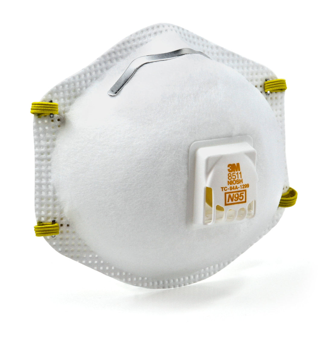 3M 8511  ~  8511 Particulate Respirator with cool flow valve (N95 Filter Masks) 7000002056 - Ariba Safety