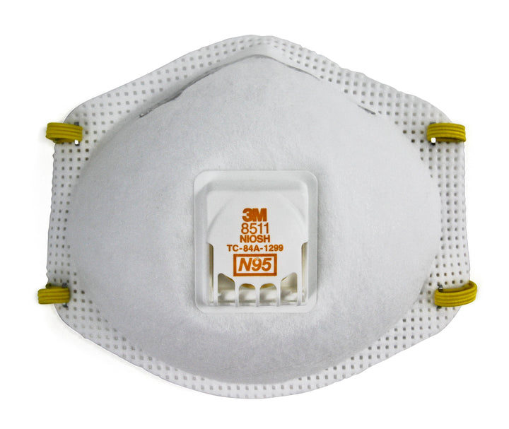 3M 8511  ~  8511 Particulate Respirator with cool flow valve (N95 Filter Masks) 7000002056 - Ariba Safety