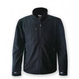 Viking 406BK-L  ~  Soft Shell Jacket with Water Repellent Finishing in Black (Large) - Ariba Safety