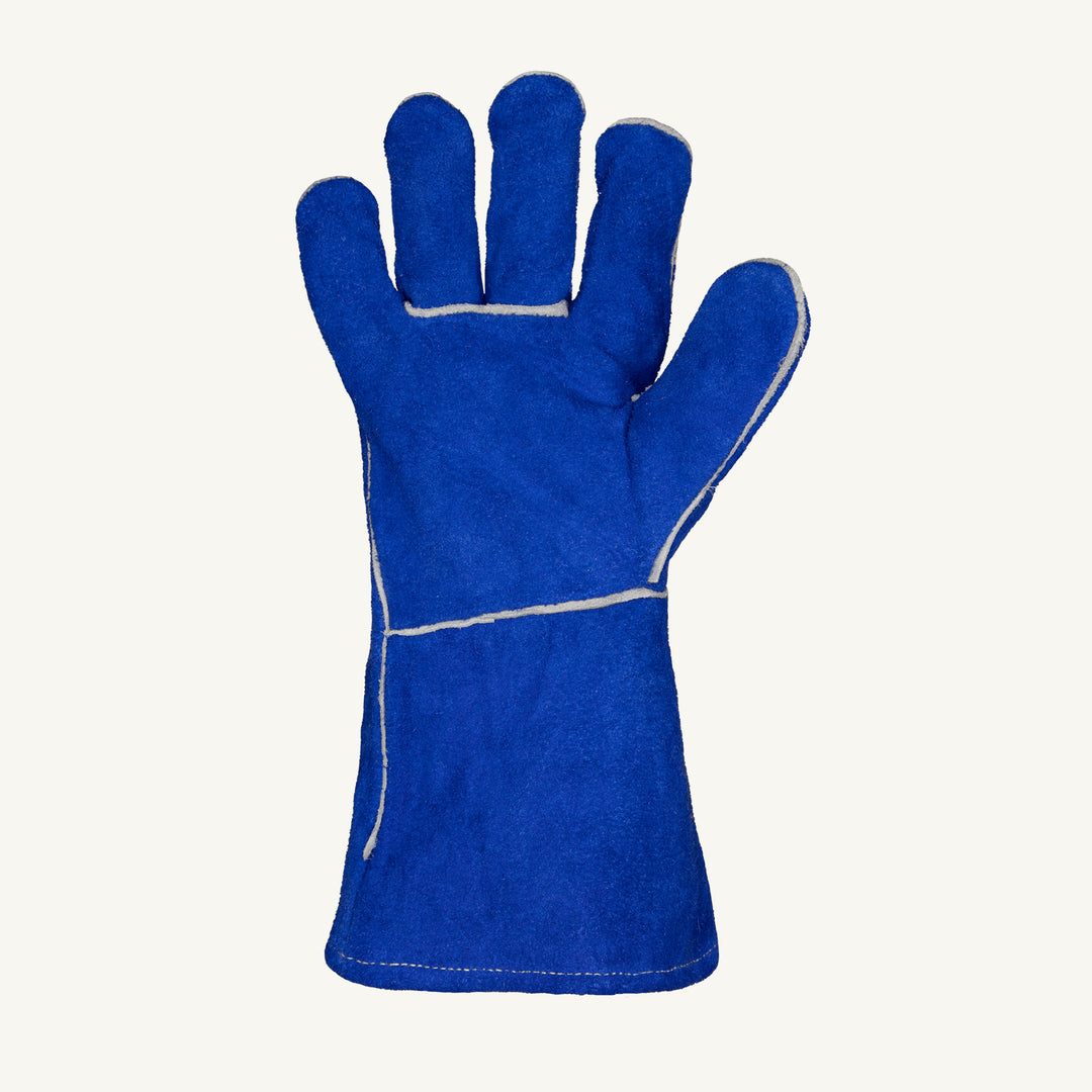 Superior Glove 505BU Endura Blue Split Welders Glove Fully Lined Kevlar Sewn Superior