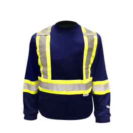 Viking 6015N-L  ~  Safety Cotton Lined Long Sleeve Shirt - Ariba Safety